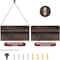 NEX™ Brown Hanging Wall-Mounted Mail Organizer with 5 Hooks